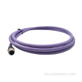 M12 Cable de Overmolding de Overmolding Masculino M-Codado